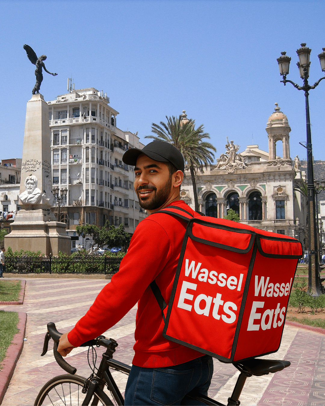 Happy Wassel Eats Driver
